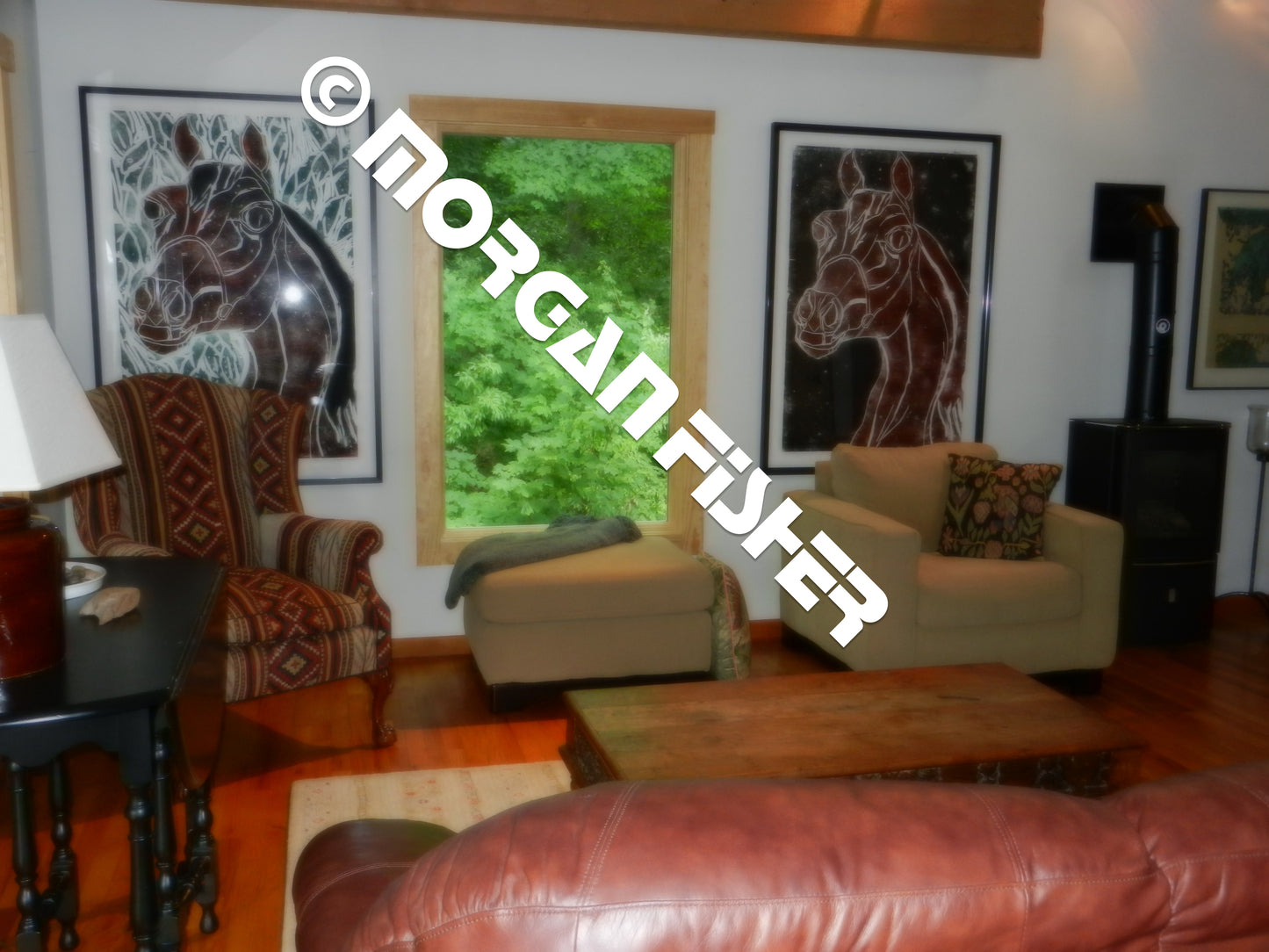 ARAB HORSE HEAD 1 | WOODCUT | FRAMED