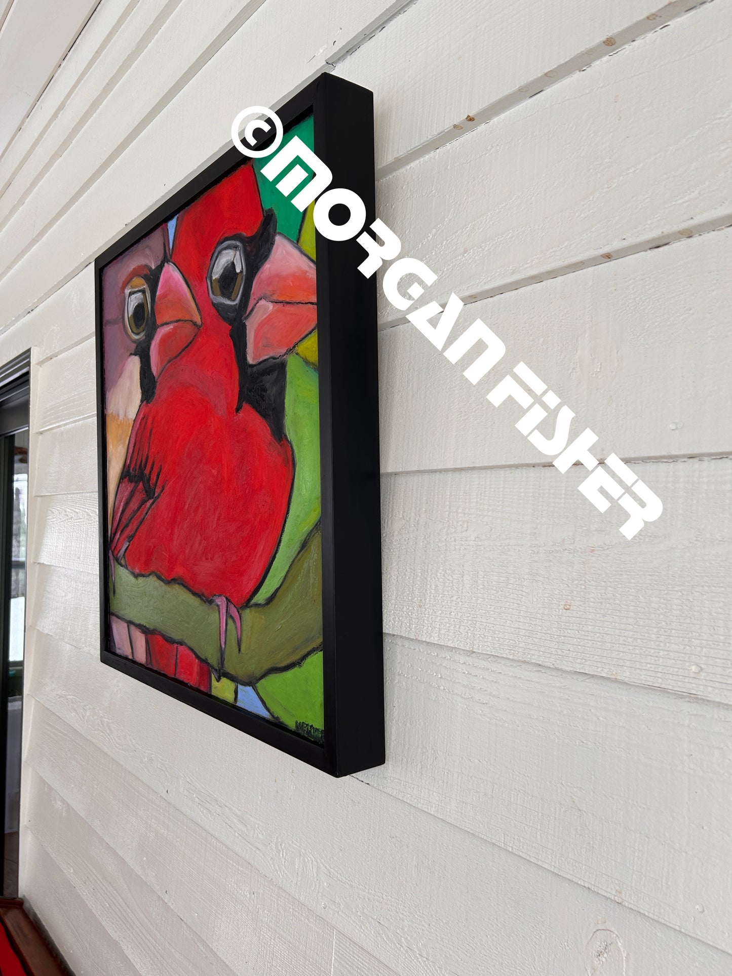 CARDINAL CURIOSITY | PAINTING | FRAMED