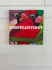 CARDINAL CURIOSITY | CANVAS GICLEE | 16 x 16