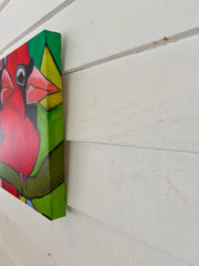 CARDINAL CURIOSITY | CANVAS GICLEE | 16 x 16