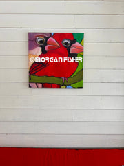CARDINAL CURIOSITY | CANVAS GICLEE | 24 x 24