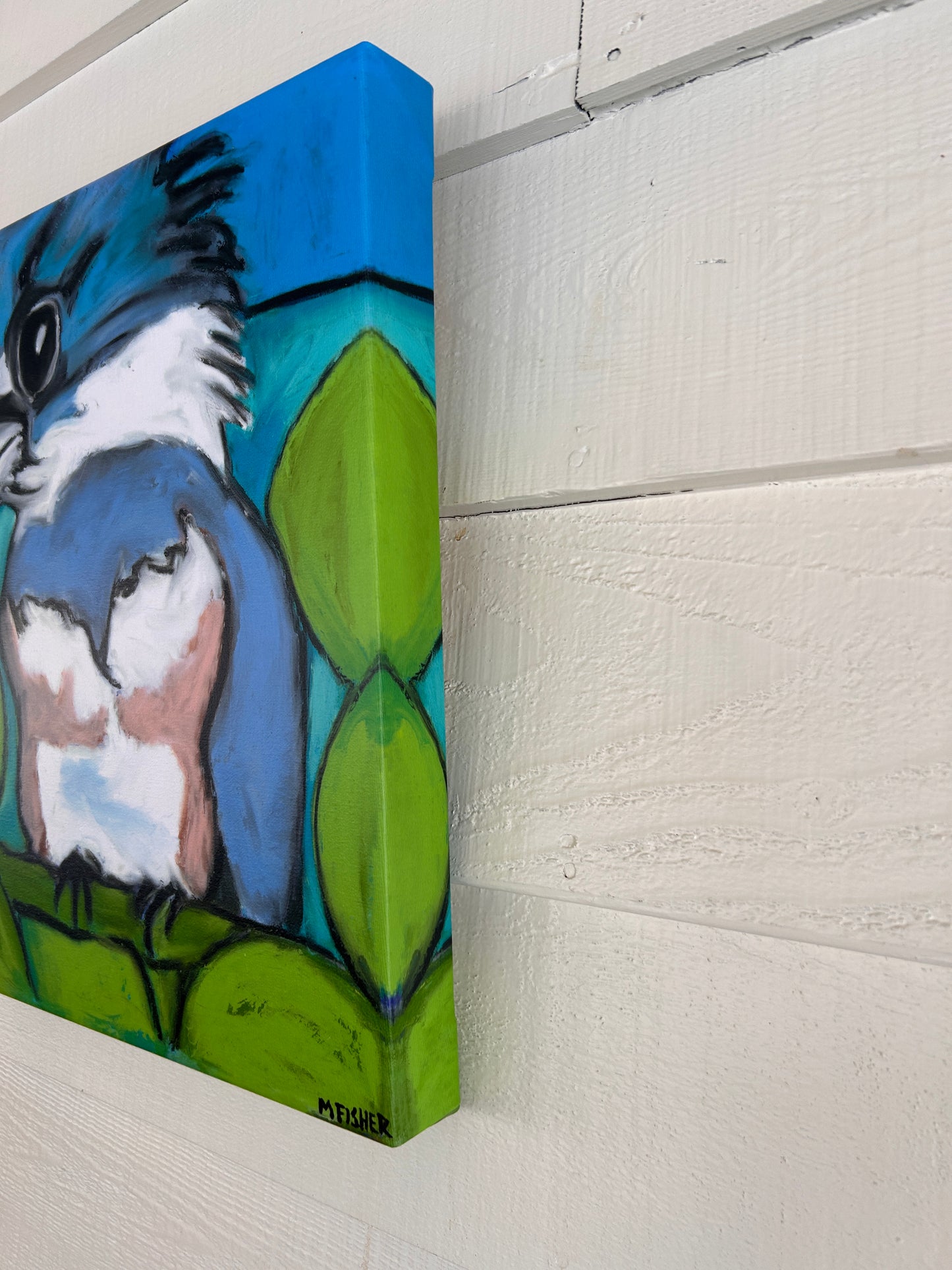 KINGFISHER 2 | CANVAS GICLEE | 14 x 16