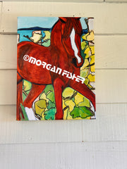 HORSE IN VINEYARD and MANITOU | CANVAS GICLEE | 12x16