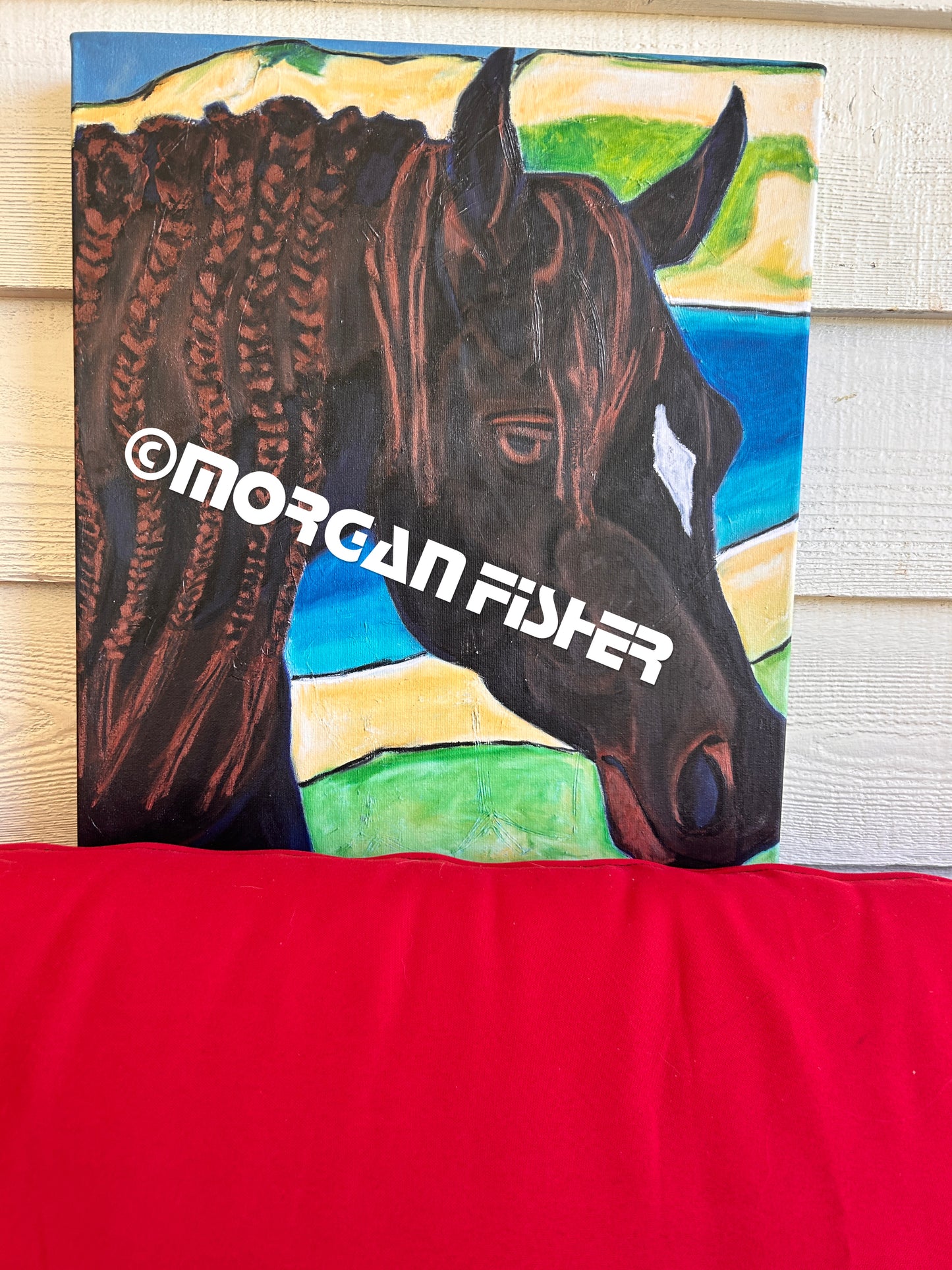 ISLAND HORSE and DUNES | CANVAS GICLEE | 14x16