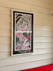 LOCAL WET WOMAN | Wet Women Surf Wax | Paper Giclee | Framed