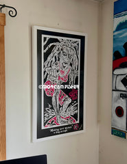 LOCAL WET WOMAN | Wet Women Surf Wax | Paper Giclee | Framed