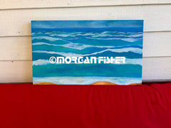 MESSY WAVES | CANVAS GICLEE | 14 x 24