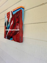 MORNING SWIM WITH KILIMANJARO | CANVAS GICLEE | 16x16