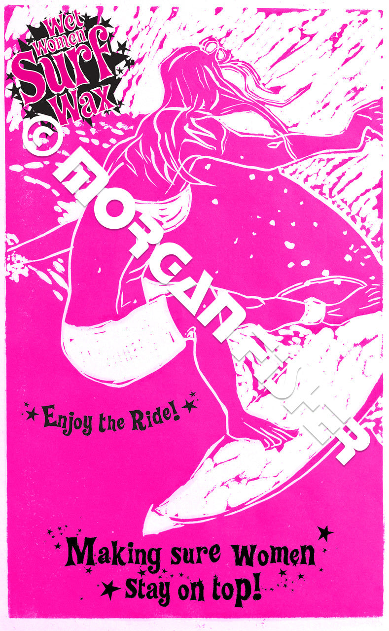 SURFER GIRL | Wet Women™ Surf Wax | PAPER GICLEE