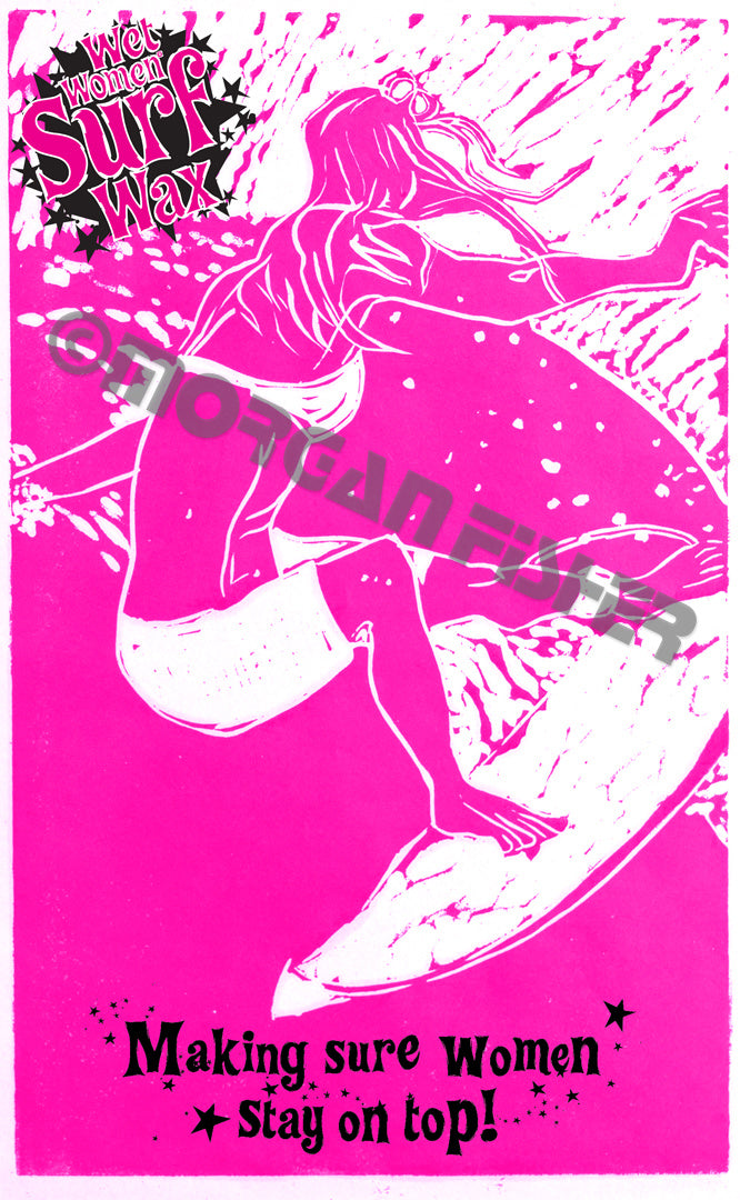SURFER GIRL | Wet Women™ Surf Wax | PAPER GICLEE