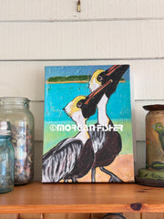 PELICANS | CANVAS GICLEE | 12 x 16