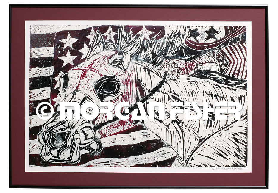 EXAMPLE of framed giclee.