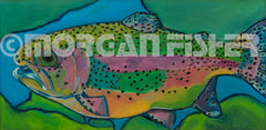 TROUT | MIXED MEDIA + PAINTING | FRAMED