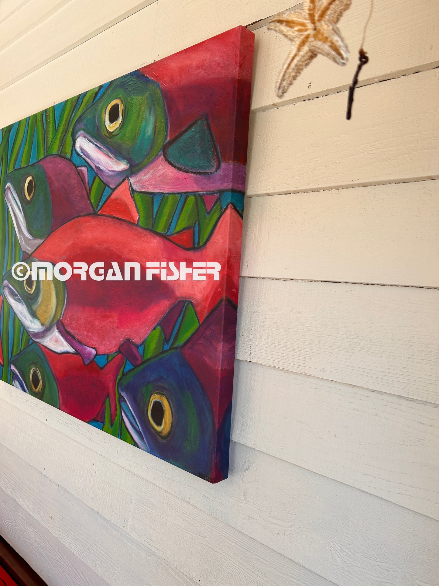 SALMON RUN | CANVAS GICLEE | 40 x 32