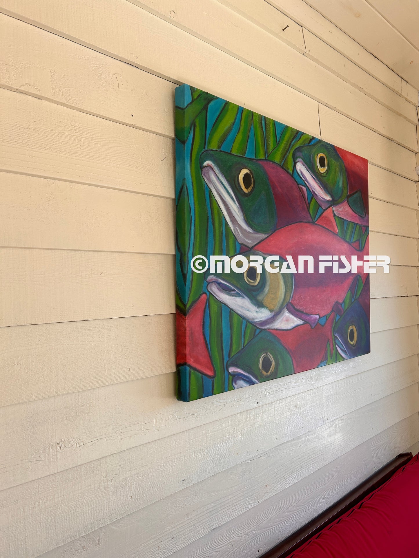 SALMON RUN | CANVAS GICLEE | 40 x 32