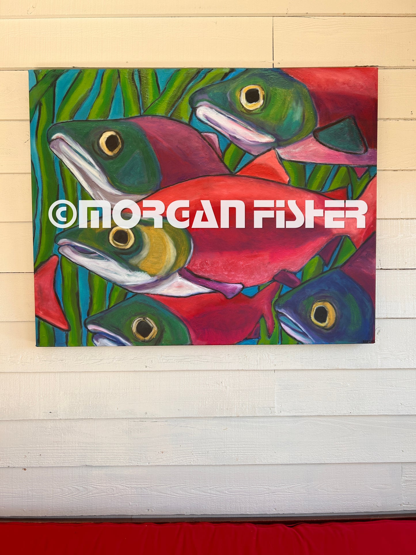 SALMON RUN | CANVAS GICLEE | 40 x 32