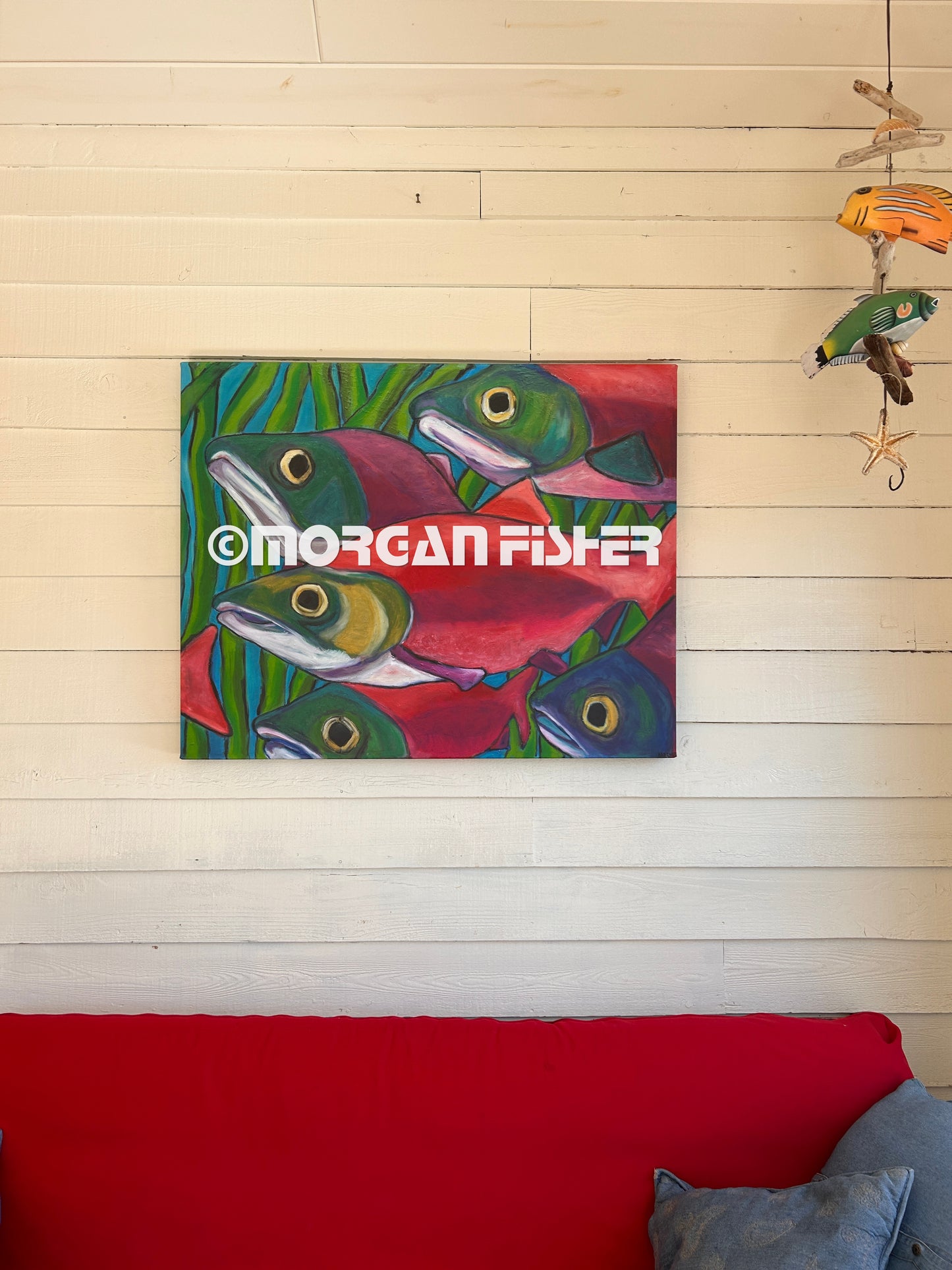 SALMON RUN | CANVAS GICLEE | 40 x 32