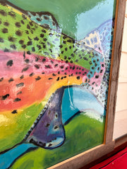 TROUT | MIXED MEDIA + PAINTING | FRAMED