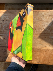 TWO CARDINALS IN LEAVES | CANVAS GICLEE | 12 x 16