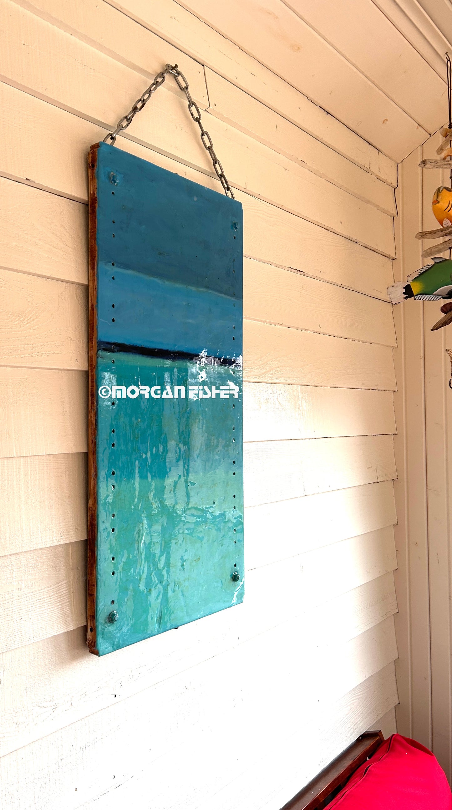 EVENING BLUE | METAL+ MIXED MEDIA | PAINTING