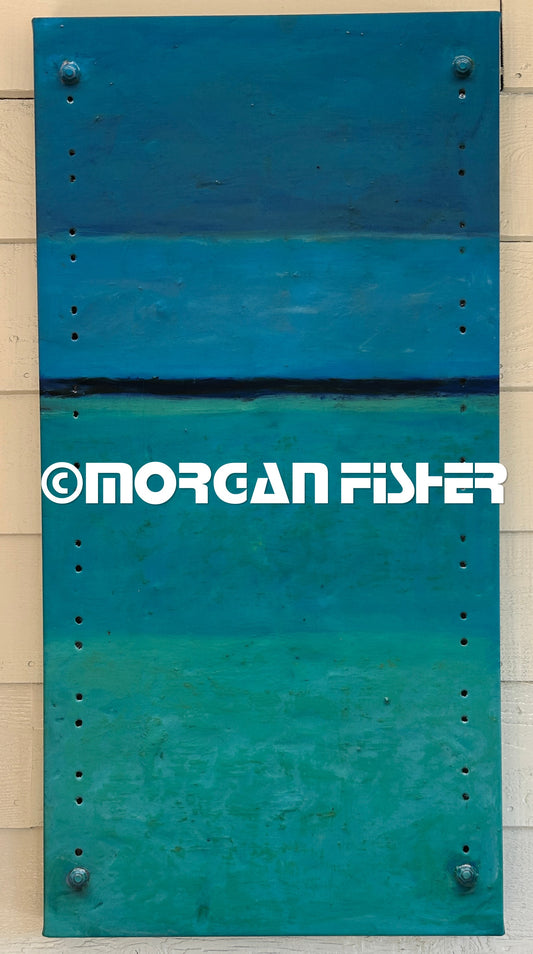 EVENING BLUE | CANVAS GICLEE | 18 X 36