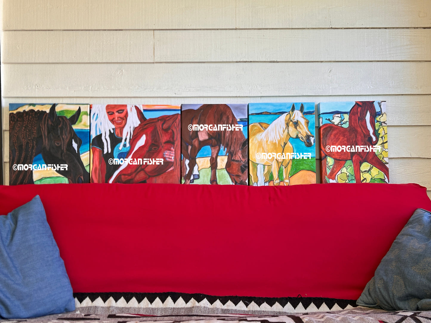 ISLAND HORSE SORREL| CANVAS GICLEE | 12x16