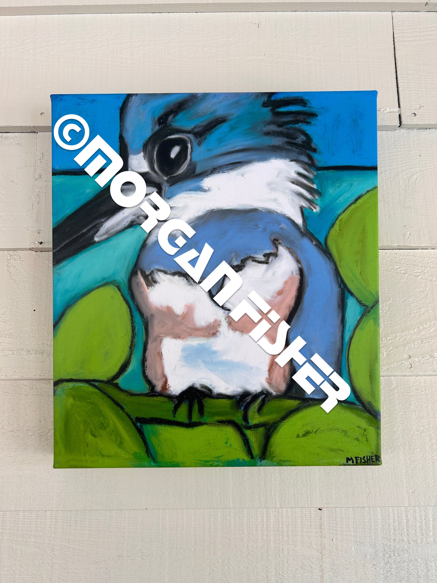 KINGFISHER 2 | CANVAS GICLEE | 14 x 16