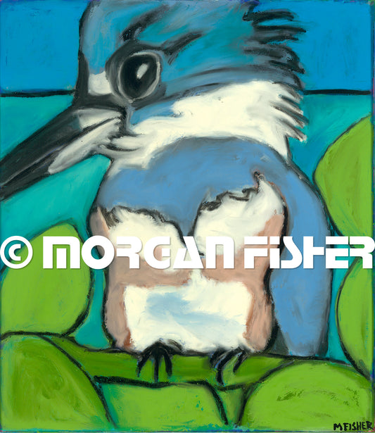 KINGFISHER 2 | CANVAS GICLEE | 14 x 16
