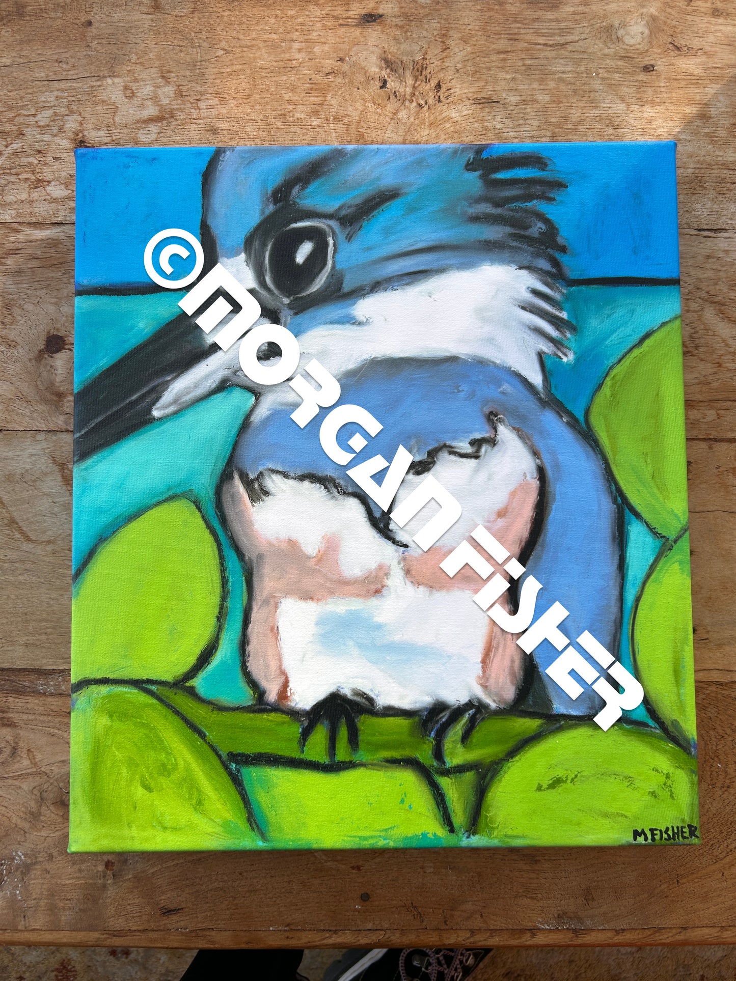KINGFISHER 2 | CANVAS GICLEE | 14 x 16
