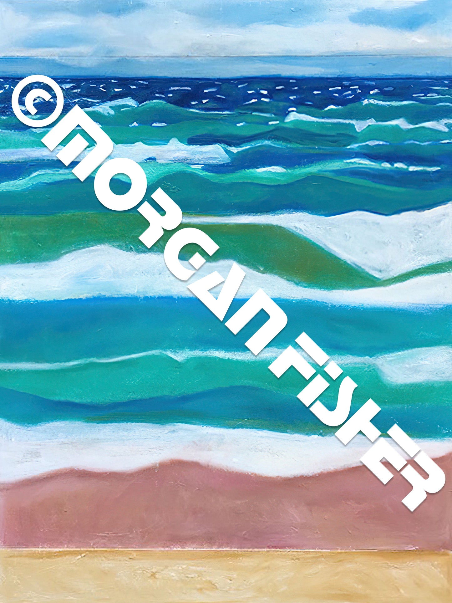LAKE MICHIGAN WAVES | CANVAS GICLEE | 12 x 16
