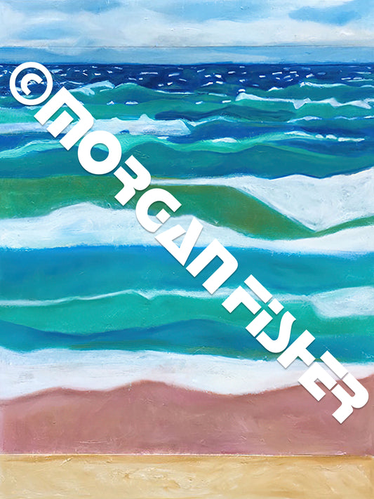 LAKE MICHIGAN WAVES | CANVAS GICLEE  | 12 x 16