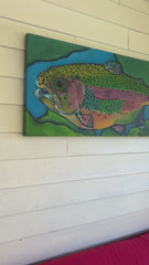 TROUT | CANVAS GICLEE | 45 x 22
