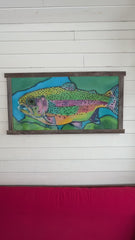 TROUT painting by Morgan Fisher