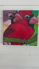 CARDINAL CURIOSITY | CANVAS GICLEE | 16 x 16