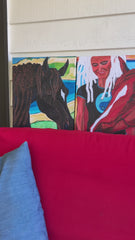 MORNING SWIM WITH KILIMANJARO | CANVAS GICLEE | 16x16