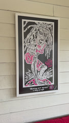 LOCAL WET WOMAN | Wet Women Surf Wax | Paper Giclee | Framed
