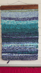 WATER | HAND WOVEN | RAG RUG WALL HANGING