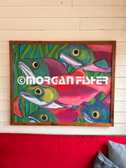 SALMON RUN | PAINTING | FRAMED