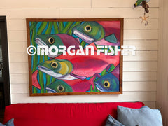 SALMON RUN | PAINTING | FRAMED