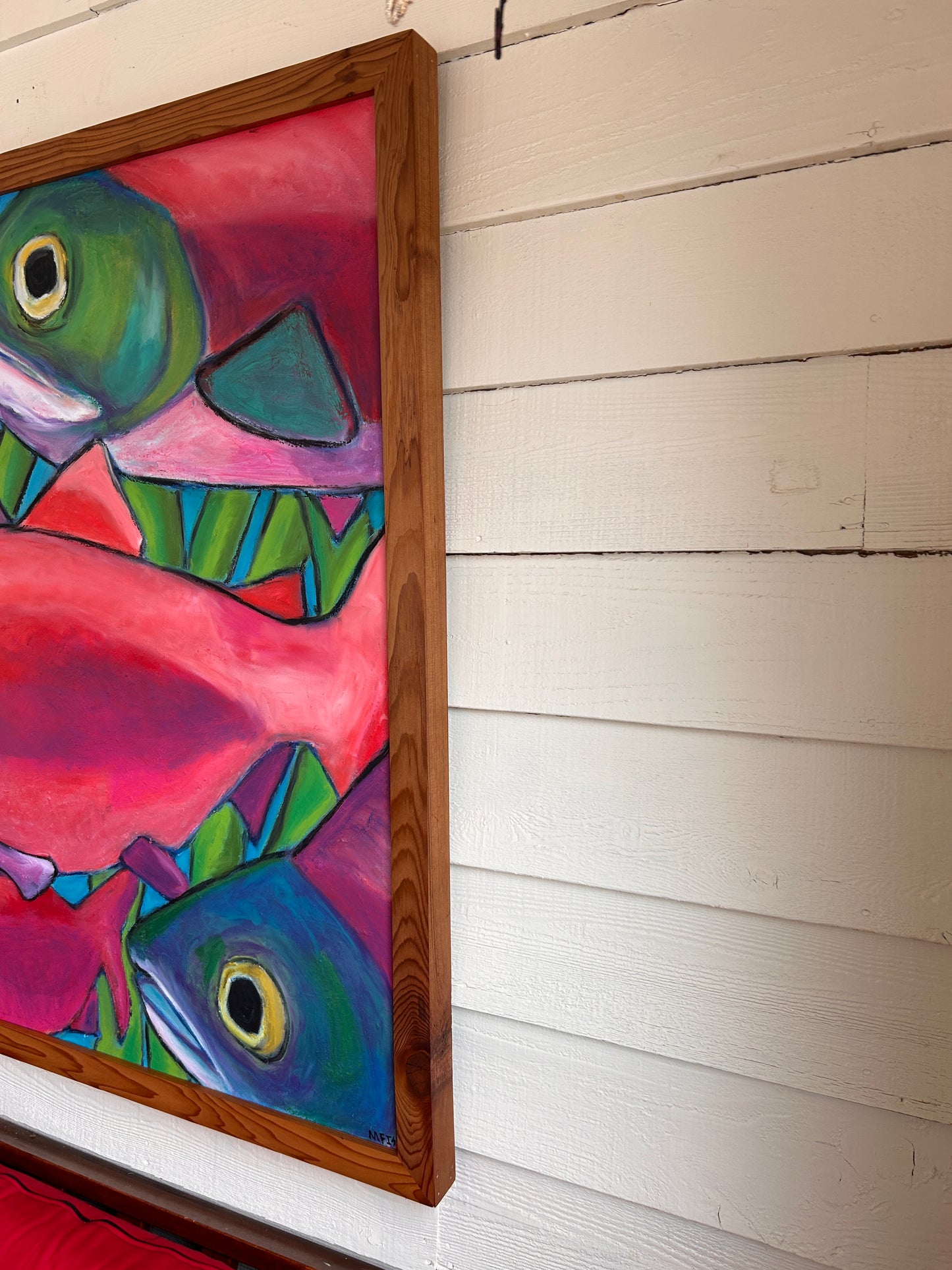 SALMON RUN | PAINTING | FRAMED
