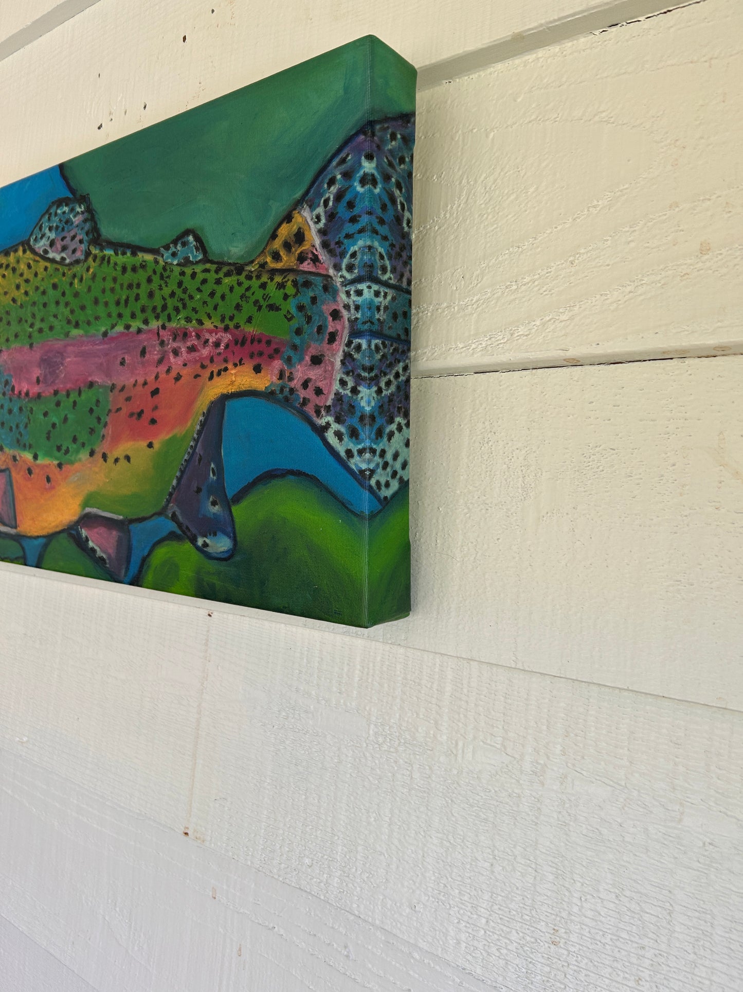 TROUT | CANVAS GICLEE | 22 X 11