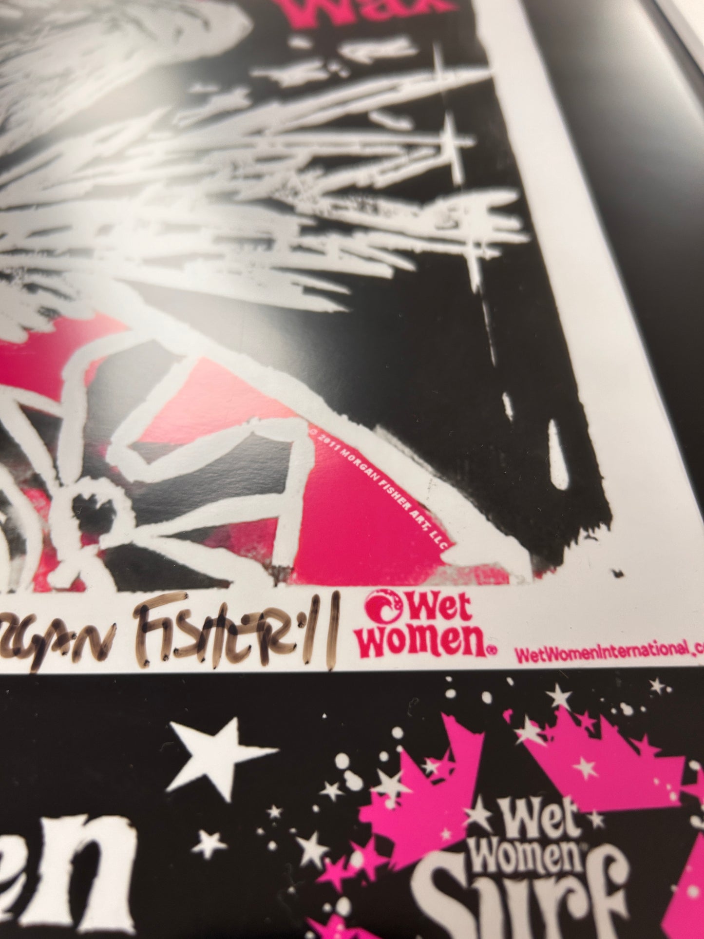LOCAL WET WOMAN | Wet Women Surf Wax | Paper Giclee | Framed