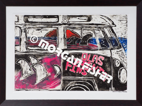 OLAS VIENTO FINS | FRAMED GICLEE