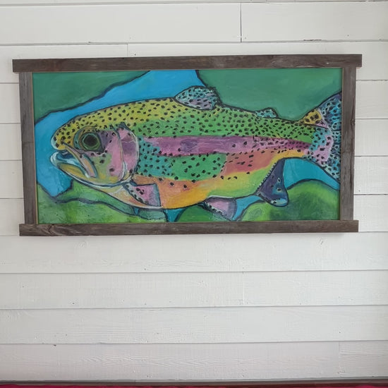 TROUT painting by Morgan Fisher