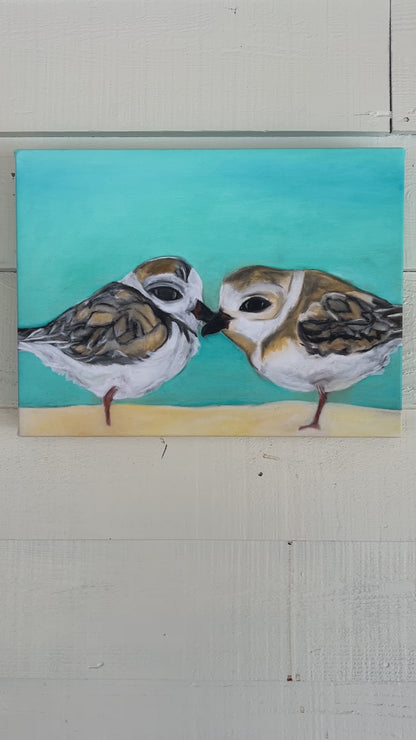 PLOVER PAIR- CANVAS GICLEE-12 x 16